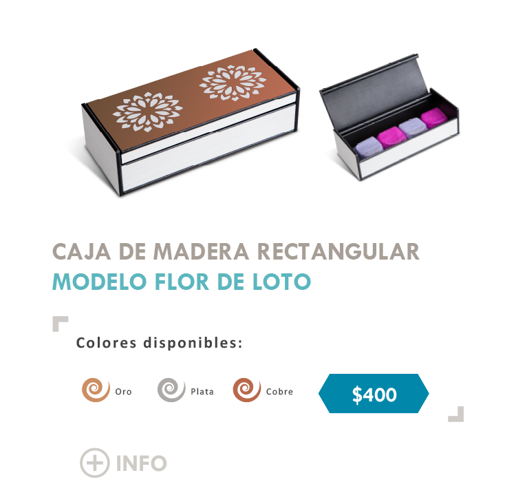 Caja Flor de Loto Rectangular