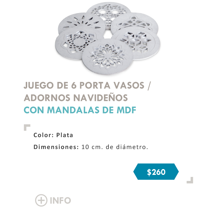 Porta vasos Plata