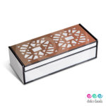 Caja Rectangular Mosaico Cobre